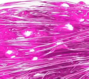 Lampki choinkowe Springos 20 LED różowe 3