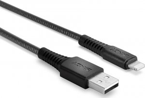 Kabel USB Lindy USB-A - Lightning 0.5 m Czarny (31290) 3