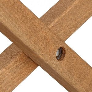 Springos Leżak drewniany impregnowany z czarną tkaniną UNIWERSALNY 5