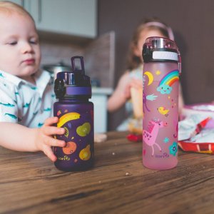 ion8 Butelka bidon na wodę dla dzieci ION8 I8RF350PPFLAM 350 ml flamingi 9