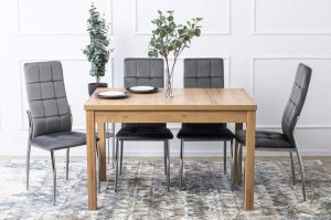 Halmar Krzesło Tapicerowane do Jadalni K416 Welurowe Ciemny Popiel 2