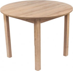 Mebel Elite Stół Okrągły Rozkładany Dębowy Do Salonu HARRY Riviera 1