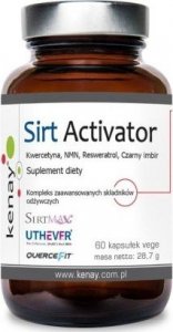 Kenay SIRT Activator Kwercetyna, NMN, Resweratrol, Czarny imbir 60 kaps. KENAY 1