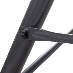 Springos Huśtawka ogrodowa 3-osobowa z daszkiem LUNA szara z poduszkami 26