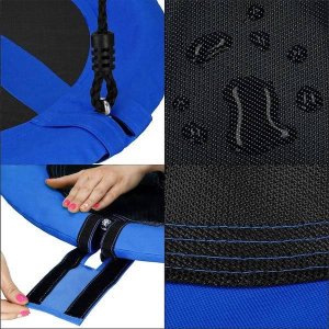 Huśtawka Springos Bocianie gniazdo dla dzieci 110 cm huśtawka ogrodowa czarno-niebieska UNIWERSALNY 20