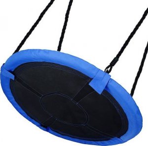 Huśtawka Springos Bocianie gniazdo dla dzieci 110 cm huśtawka ogrodowa czarno-niebieska UNIWERSALNY 2