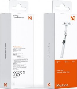 Selfie stick Mcdodo Mcdodo Double Shot kijek selfie stick tripod bluetooth statyw czarny 15