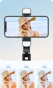 Selfie stick Mcdodo Mcdodo Double Shot kijek selfie stick tripod bluetooth statyw czarny 4