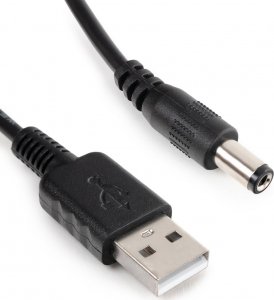 Kabel USB Spacetronik USB-A - DC 3.5 mm 1 m Czarny (PS_UDC_135_35_010) 1