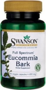 Swanson Full Spectrum Eucommia Bark 400 mg 60 kaps. Swanson 1