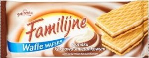 Jutrzenka Familijne Wafle o smaku kakaowo-śmietankowym 180 g 1