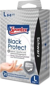Spontex Spontex Black Protect 20 szt L rękawice nitrylowe 1