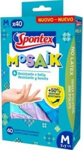 Spontex Spontex Mosaik 40szt rozm.M rękawiczki nitrylowe 1