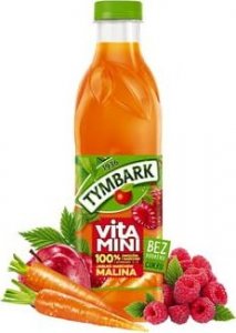 Tymbark TYMBARK Vitamini 100% Sok jabłko marchew malina 1 l 1