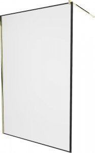 Mexen Mexen Kioto ścianka prysznicowa 50 x 200 cm, transparent/czarny wzór 8 mm, złoty - 800-050-101-50-70 2
