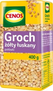 Cenos Groch Żółty Łuskany Połówki 400 g Cenos 1