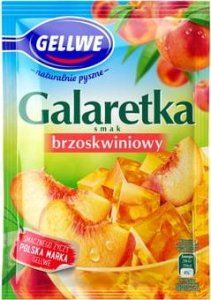 Gellwe Gellwe Galaretka smak brzoskwiniowy 72g 1