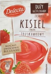 Delecta Kisiel smak truskawkowy 58g DELECTA 1