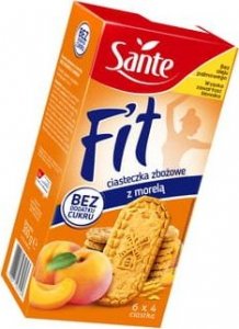 Sante Fit Ciasteczka Zbożowe z Morelą bez cukru 300g Sante 1