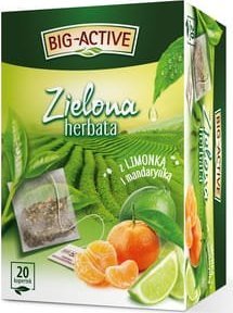 BIG-ACTIVE Big-Active - Herbata zielona z limonką i mandarynką (20tb x 1,5g) 3