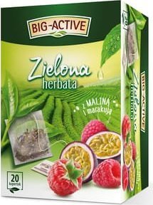 BIG-ACTIVE Big-Active Herbata zielona z maliną i marakują (20tb x 1,7g) 3