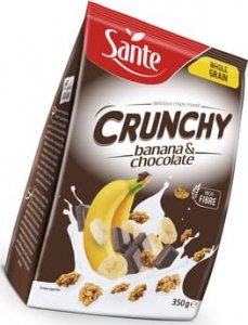 Sante CRUNCHY BANANOWE 350G SANTE 1