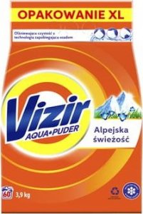 Vizir Vizir Alpine Fresh, Proszek do prania tkanin białych i w jasnych kolorach Aqua Powder, 3.9 kg, 60 prań 1