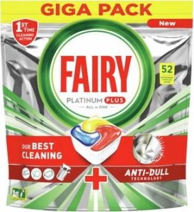Fairy Fairy Platinum Plus All in One Yellow, Tabletki do zmywarki, 52 szt 1