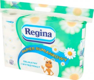 Regina REGINA     Papier Toaletowy, Rumiankowy,  3 Warstwowy, Z Nadrukiem  - 12  Rolek 2