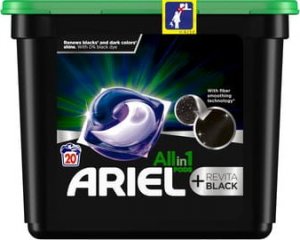 Ariel Ariel All-in-1+Revitablack Kapsułki do prania, 20 sztuk 1