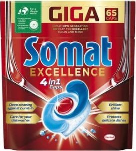 Somat Somat Excellence 4w1 65 szt Tabletki do zmywarek doypack 1