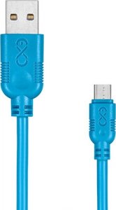 Kabel USB eXc  USB-A - microUSB 2 m Niebieski (5901687937595) 1