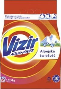 Vizir Vizir Alpine Fresh, Proszek do prania Aqua Powder, 3,315kg, 51 prań 1