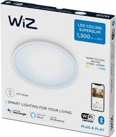 Lampa sufitowa WiZ Plafon sufitowy LED WIZ 14W SUPERSLIM okrągły  [318|13] 1