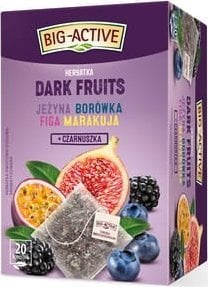BIG-ACTIVE Big-Active herbatka owocowa Dark Fruits jeżyna, borówka, figa, marakuja + czarnuszka 20torebek x 2,25g/45g 1