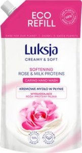 Luksja Luksja Creamy & Soft Kremowe mydło w płynie Róża i Proteiny mleka 400 ml opakowanie uzupełniające 1
