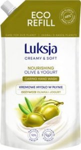 Luksja Luksja Creamy & Soft Kremowe mydło w płynie Oliwka i Jogurt 400 ml opakowanie uzupełniające 1