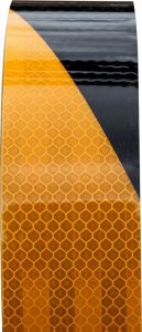 UNITRAILER Taśma odblaskowa samoprzylepna żółto-czarna - 1 metr 2