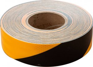 UNITRAILER Taśma odblaskowa samoprzylepna żółto-czarna - 1 metr 3