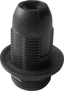 Orno Oprawka termoplastyczna E14 z kołnierzem, czarna 1