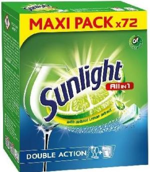 Unilever Tabletki do zmywarki Sunlight 72szt. (660886) 1