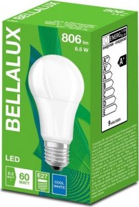 Bellalux Żarówka LED E27 8,5W (zamiennik 60W) 806lm - A60 230V 4000K (neutralno-biała) - Bellalux CL A60 1