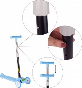 Hulajnoga MalPlay Hulajnoga Trójkołowa Balansująca Niebieska 8