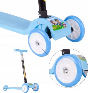 Hulajnoga MalPlay Hulajnoga Trójkołowa Balansująca Niebieska 9