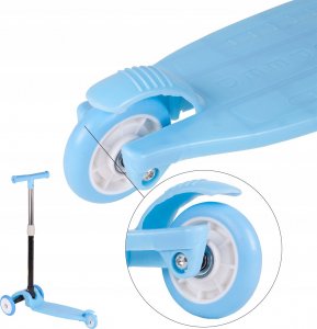 Hulajnoga MalPlay Hulajnoga Trójkołowa Balansująca Niebieska 10