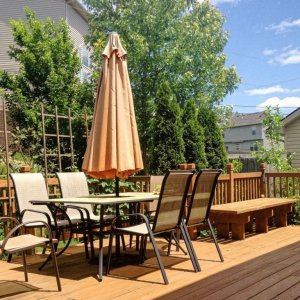 Stilista STILISTA Parasol balkonowy składany, 200 x 125 cm, beżowy 3