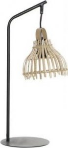 Lampa stołowa DKD Home Decor Lampa stołowa DKD Home Decor Czarny Metal Brązowy Rattan (22 x 22 x 50 cm) 1