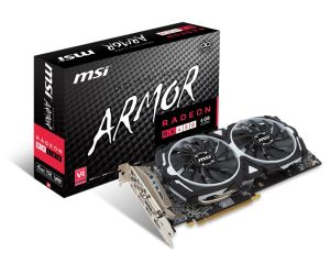 Karta graficzna MSI Radeon RX 480 OC 4GB GDDR5 (256 Bit) DVI-D, 2xHDMI, 2xDP, BOX (RX 480 ARMOR 4G OC) 1