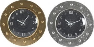 DKD Home Decor Zegar Ścienny DKD Home Decor Szkło Srebrzysty Czarny Złoty Żelazo (48,5 x 6 x 48,5 cm) 1