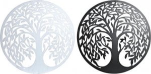 DKD Home Decor Dekoracja ścienna DKD Home Decor Czarny Drzewo Metal Biały Tradycyjny (98 x 1 x 98 cm) (100 x 1 x 100 cm) (2 Sztuk) 1